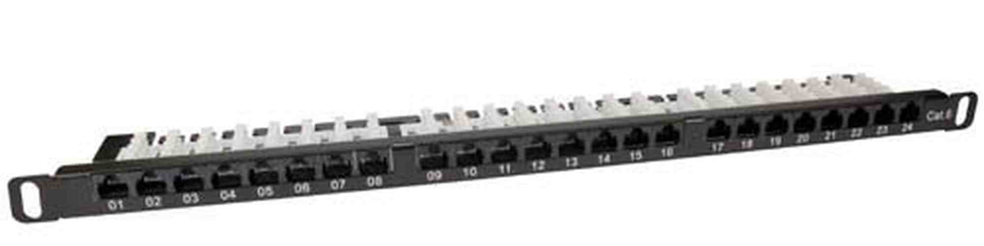 Cat6 Patch Panel, 24-Port UTP EIA568A/B