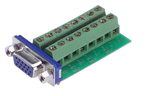 HD15 Female Connector for Field Termination - Panel Mountable
