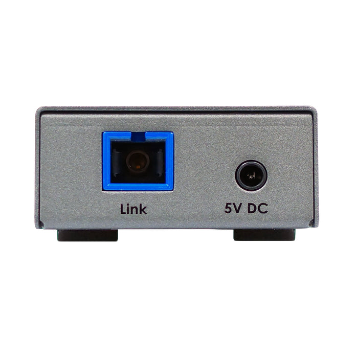 4K 600 MHz DisplayPort Extender over one SC-terminated fiber optic cable