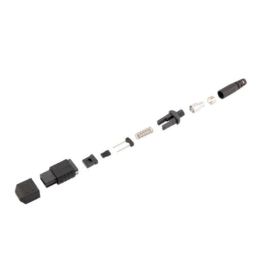 Fiber Connector, MPO Male, 12 Fiber, for 4.0mm MMF, Black, Short boot