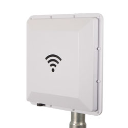 902 to 928 MHz RFID Flat Panel Antenna, RHCP, 9 dBi, White ABS, N Female, IP67