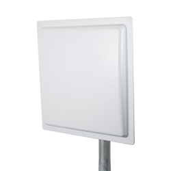 902 to 928 MHz RFID Flat Panel Antenna, RHCP, 12 dBi, White ABS, N Female, IP54