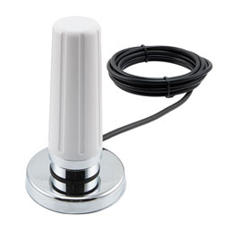 617-7125 MHz, 2-5 dBi Gain, Omni-directional Antenna with Magnetic NMO Mount, N-Male Connector