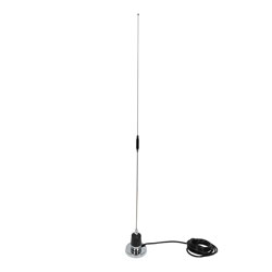 144-430 MHz, 5.5 dBi Gain, Omni-directional Antenna with Magnetic NMO Mount, N-Female Connector