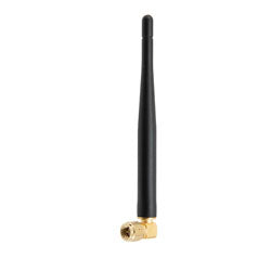 2.4 GHz to 5.85 GHz Dual Band Antenna, Monopole, 90-degree angle, SMA Male Connector, 2.1 and 5.47 dBi Gain