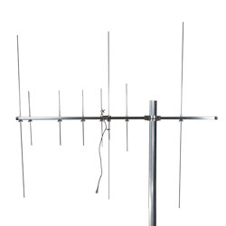 144 to 148 MHz and 300 to 450 MHz, 9.5/11.5 dBi Aluminum Alloy Yagi Antenna with N Female, Vertical Polarization, 1 Port, 1.5 VSWR