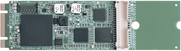 M.2-AIO16-16FDS M.2 Card with 16 Single-Ended or 8 Differential 16-Bit