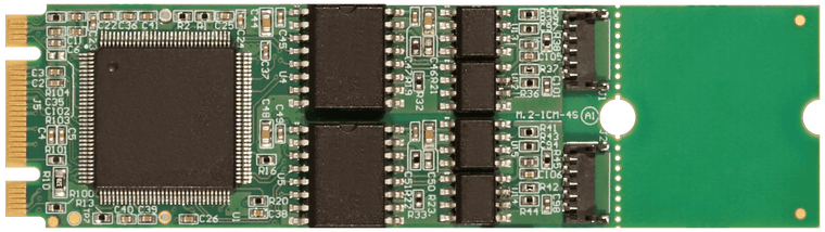 Two-port isolated RS422 M.2 Card