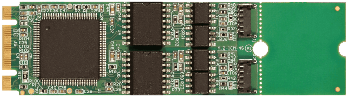 Two-port isolated RS422 M.2 Card