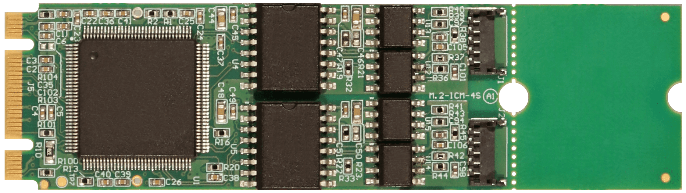 Four-port isolated RS422 M.2 Card