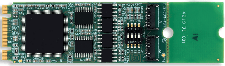 Two-Port Multi-Protocol RS-422/485 M.2 Card