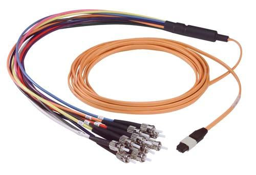 Cable mpo-male-st-12-fiber-ribbon-fanout-625-multimode-with-ofnr-jacket-100m