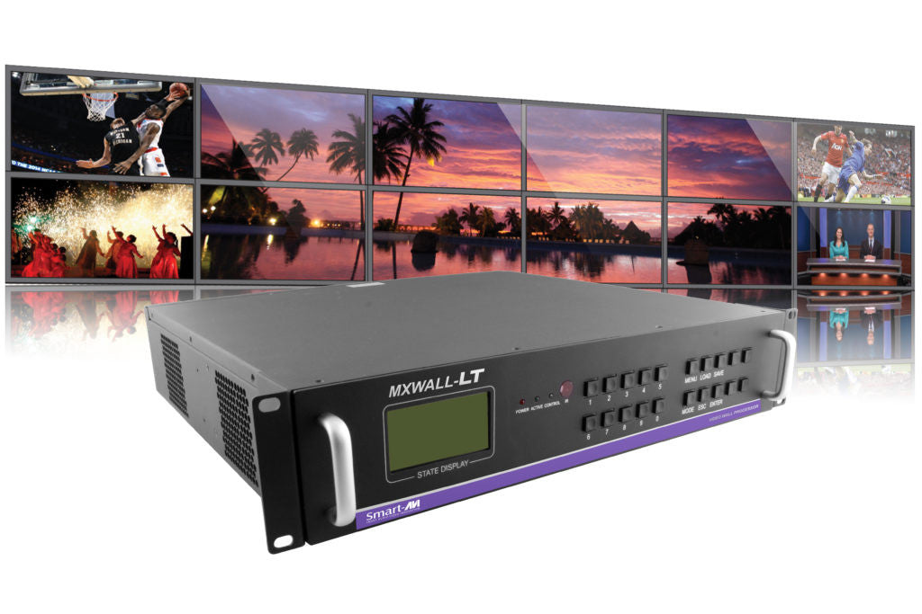 4-Input 12-Output Video Wall Processor and Matrix Switch