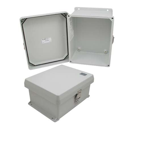 10x8x5 Inch UL Listed Weatherproof Industrial NEMA 4X Enclosure Only