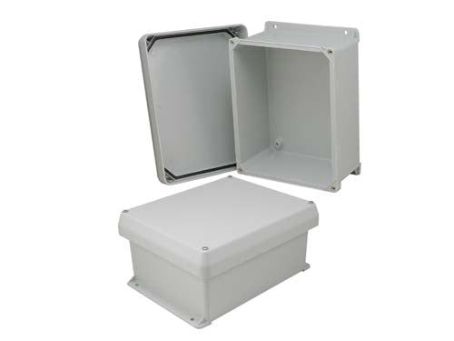 10x8x5 Inch UL Listed Weatherproof Industrial NEMA 4X Enclosure Only with Corner Screws
