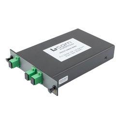 Passive PLC, Plug-In Single LGX PLC Splitter, 1x02 Standard (Even) Split, SC-APC