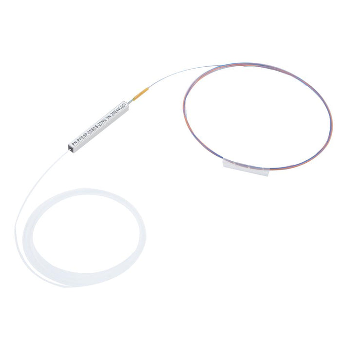 Passive PLC, Field Unit PLC Splitter, 1x02 Standard (Even) Split, 2m 250um Bare Fiber