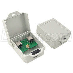 Outdoor 10/100/1000/10000 Base-T CAT6a PoE Compatible Lightning Protector - RJ45 Jacks