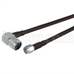 Cable sma-male-to-n-male-right-angle-pigtail-20-ft-195-series