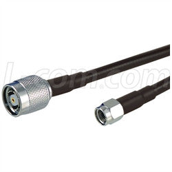 Cable rp-sma-plug-to-rp-tnc-plug-pigtail-4-ft-195-series
