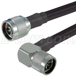 Cable n-male-right-angle-to-n-male-400-series-assembly-500-ft