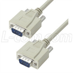 Cable reversible-hardware-molded-d-sub-cable-db9-male-male-50-ft