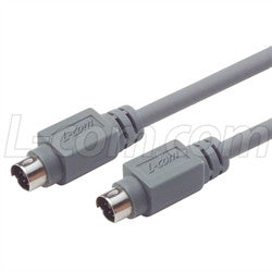 Cable economy-molded-cable-mini-din-6-male-male-60-ft