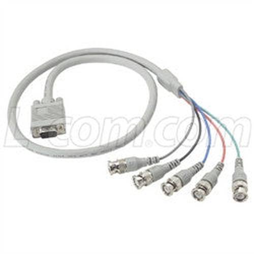 Cable svga-breakout-cable-hd15-male-5-bnc-male-30-ft