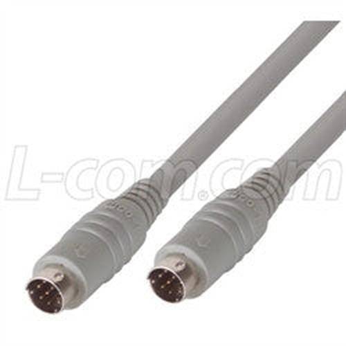 Cable molded-cable-mini-din-8-male-male-30-ft