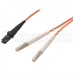 Cable om2-50-125-multimode-low-smoke-zero-halogen-fiber-cable-mtrj-dual-lc-30m