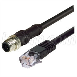 Cable m12-4-position-d-coded-male-rj45-male-cable-assembly-30m