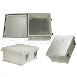 12x10x5-inch-weatherproof-nema-4x-enclosure-with-blank-aluminum-mounting-plate L-Com Enclosure
