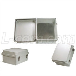 14x12x7-inch-weatherproof-nema-4x-enclosure-with-blank-aluminum-mounting-plate L-Com Enclosure