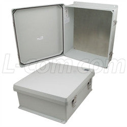 16x14x6-inch-ul-listed-weatherproof-nema-4x-enclosure-with-blank-aluminum-mounting-plate L-Com Enclosure