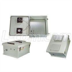 18x16x8-inch-weatherproof-enclosure-with-802-3af-poe-interface-and-dual-cooling-fans L-Com Enclosure