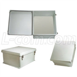 18x16x8-inch-weatherproof-nema-4x-enclosure-with-blank-non-metallic-mounting-plate L-Com Enclosure