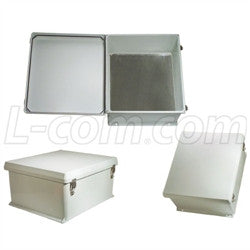 18x16x8-inch-weatherproof-nema-4x-enclosure-with-blank-aluminum-mounting-plate L-Com Enclosure