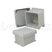 6x6x4-inch-ul-listed-weatherproof-nema-4x-enclosure-w-aluminum-mounting-plate-corner-screws L-Com Enclosure
