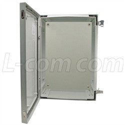 24x16x9-inch-weatherproof-nema-4x-enclosure-with-blank-non-metallic-mounting-plate L-Com Enclosure
