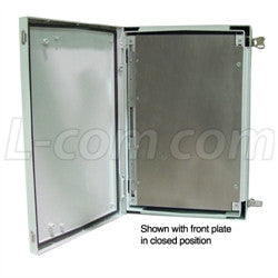 24x16x9-inch-weatherproof-nema-4x-enclosure-w-back-and-front-mounting-plate L-Com Enclosure