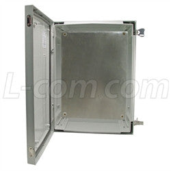 24x16x9-inch-weatherproof-nema-4x-enclosure-with-blank-aluminum-mounting-plate L-Com Enclosure