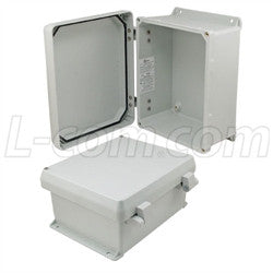 10x8x5-inch-ul-listed-weatherproof-industrial-nema-4x-enclosure-only-with-non-metallic-hinges L-Com Enclosure