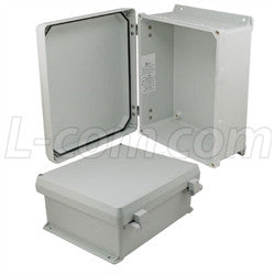 12x10x5-inch-ul-listed-weatherproof-industrial-nema-4x-enclosure-only-with-non-metallic-hinges L-Com Enclosure