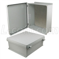 16x14x6-inch-ul-listed-weatherproof-nema-4x-enclosure-w-aluminum-mount-plate-non-metallic-hinges L-Com Enclosure