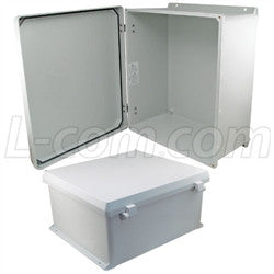 18x16x8-inch-ul-listed-weatherproof-industrial-nema-4x-enclosure-only-with-non-metallic-hinges L-Com Enclosure