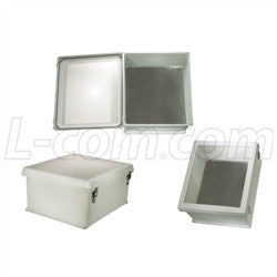 18x16x8-inch-weatherproof-windowed-nema-4x-enclosure-with-blank-aluminum-mounting-plate L-Com Enclosure
