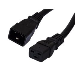 Server/PDU Power Cord - C20 to C19 - 20 Amp - 25 FT - Black