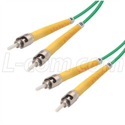 Cable 9-125-single-mode-fiber-cable-dual-st-dual-st-green-100m