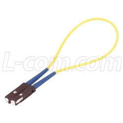 Cable fiber-loopback-with-mu-connectors-9-125