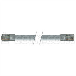 Cable flat-modular-cable-crossed-rj45-8x8-rj45-8x8-20-ft